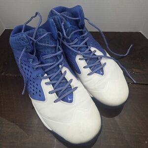Nike Air Jordan Flight Speed Blue and White High-Top Sneakers Size 12